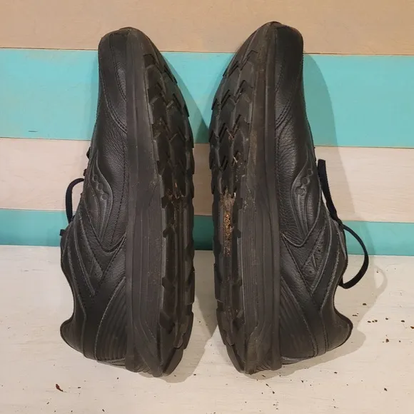 Saucony Shoes Mens 12.5 Black Echelon Walker Sneakers Lace Up Low Top Form Fit