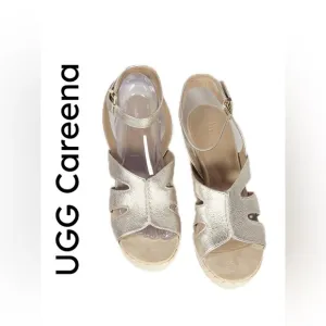 SB17 UGG Women’s Careena Ankle-Strap Espadrille Platform Sandals US Size 9.5 M