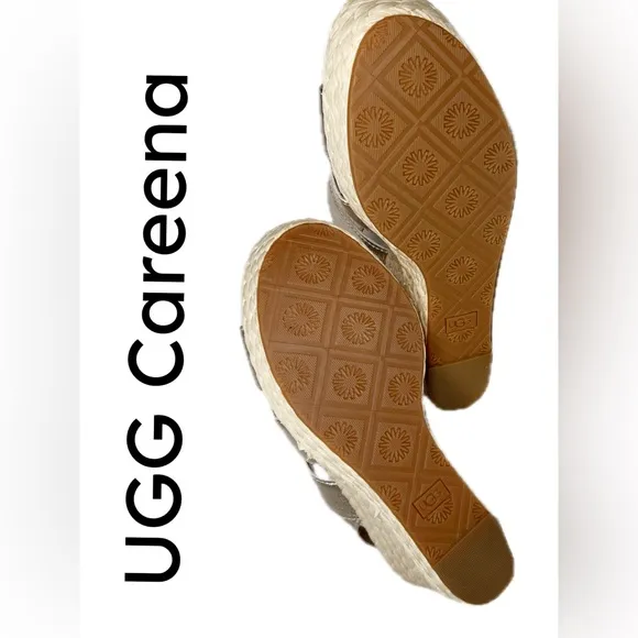 SB17 UGG Women’s Careena Ankle-Strap Espadrille Platform Sandals US Size 9.5 M