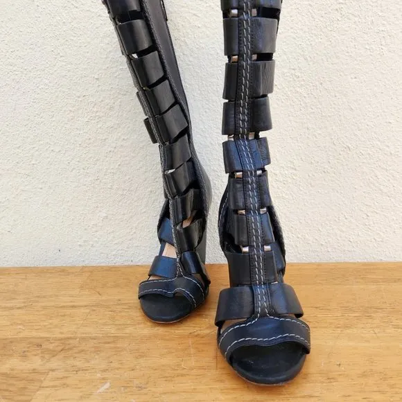 Schutz Celestre Caged Gladiator Boots