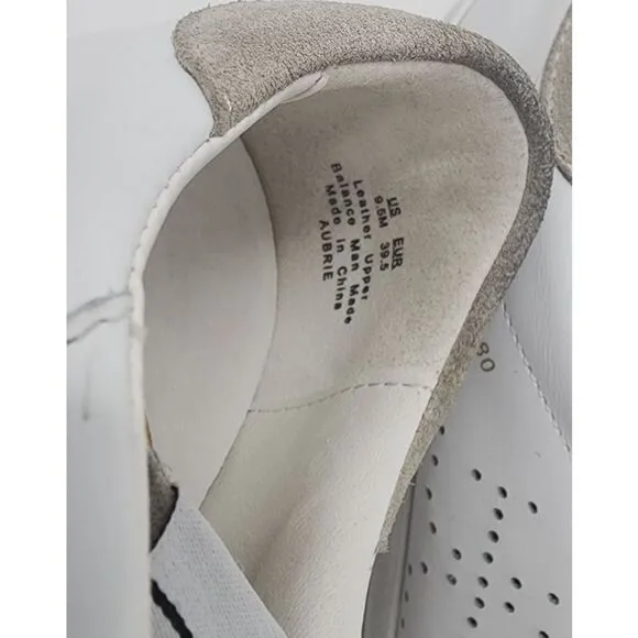 SE by Sam Edelman White Leather Suede Sneakers