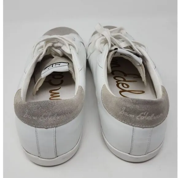 SE by Sam Edelman White Leather Suede Sneakers