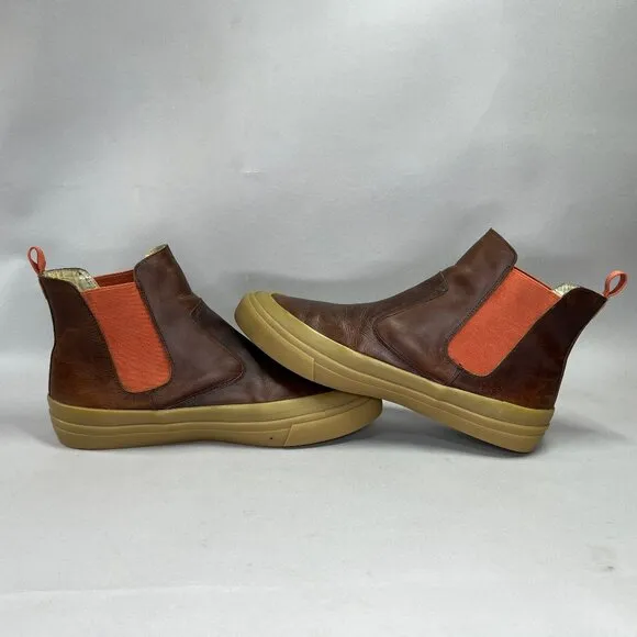 SeaVees Beyond And Back Boot Men's Size 11.5 Jeff Johnson Brown Leather Chelsea