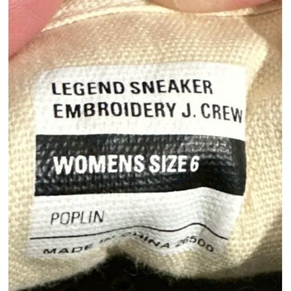 SeaVees for J.Crew Legend Sneakers White Embroidered Fruit Bananas Womens Size 6