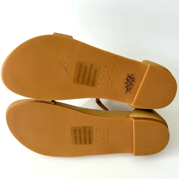 Secra Poppy Sandals Caramel Tan Leather Ankle Strap Arch Support Size 9