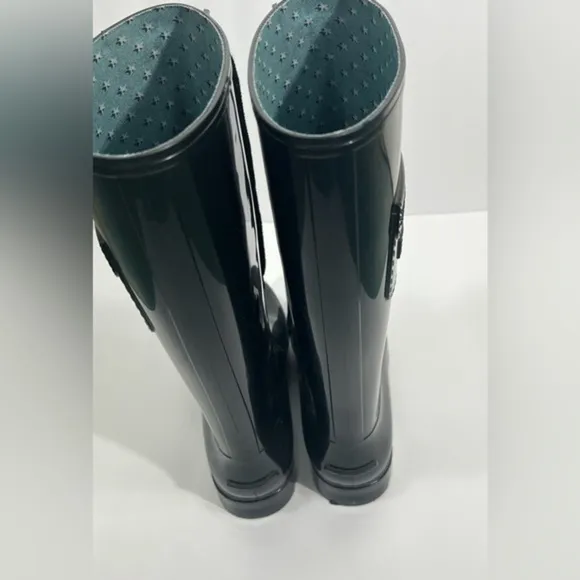 See by Chloe | Lace Wellington Black Rain Boots~36