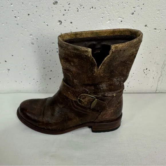Sendra Women's size 6 Brown Distressed Leather Harness Calf Boots