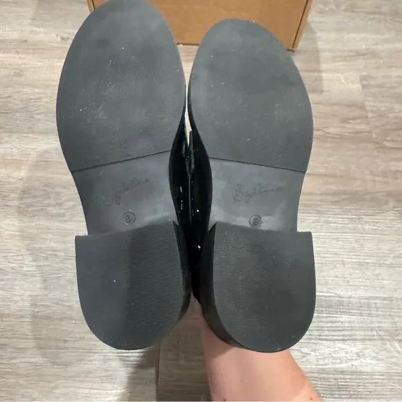Seychelles Final Call Tassel Patent Black Leather Loafers