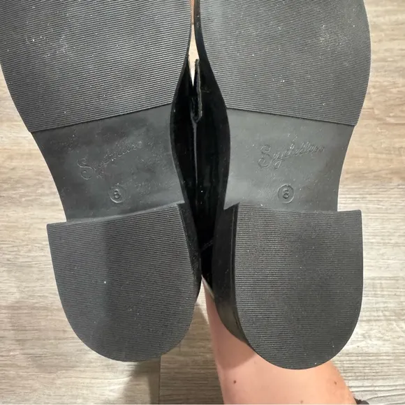 Seychelles Final Call Tassel Patent Black Leather Loafers