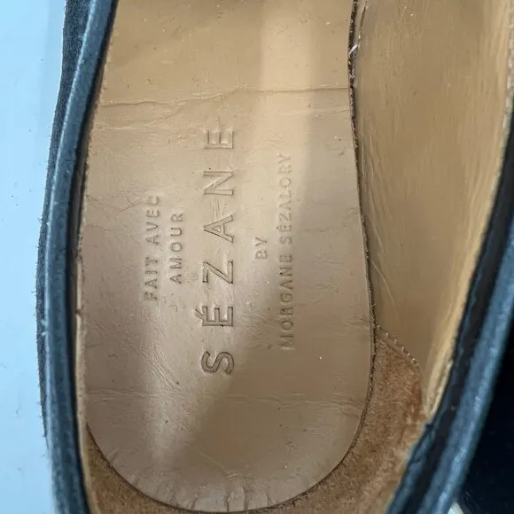 Sezane Brown Black Zebra Slip-On Sneakers | Size 36EU