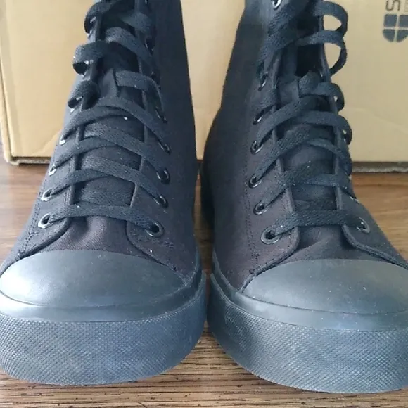 Shoes For Crews Black High-Top Sneakers