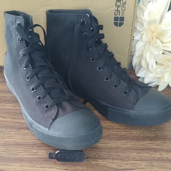 Shoes For Crews Black High-Top Sneakers