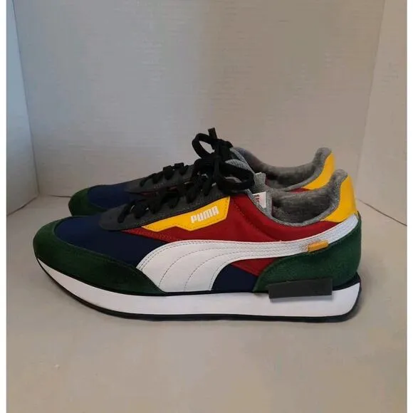 Size 11 - Puma Black Fives Future Rider Sneakers 382335-01