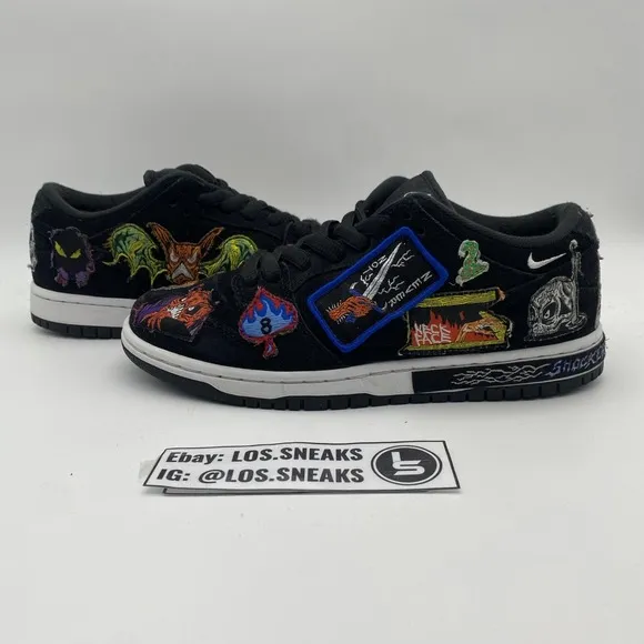 Size 6.5 - Nike SB Dunk Low Pro QS Black/Multicolor/White 2022 (DQ4488-001)