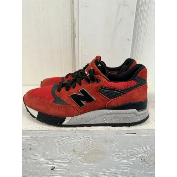Size 7.5 New Balance 998 Made in USA American Rebel. Embroidery On Back