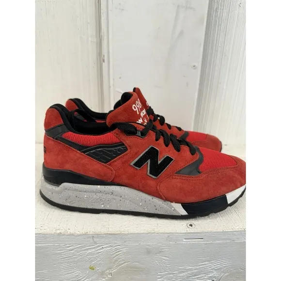 Size 7.5 New Balance 998 Made in USA American Rebel. Embroidery On Back