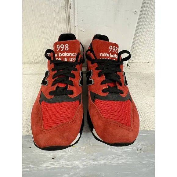 Size 7.5 New Balance 998 Made in USA American Rebel. Embroidery On Back
