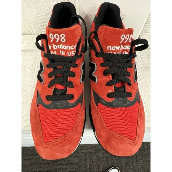 Size 7.5 New Balance 998 Made in USA American Rebel. Embroidery On Back