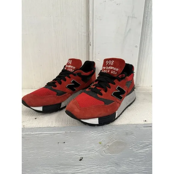 Size 7.5 New Balance 998 Made in USA American Rebel. Embroidery On Back