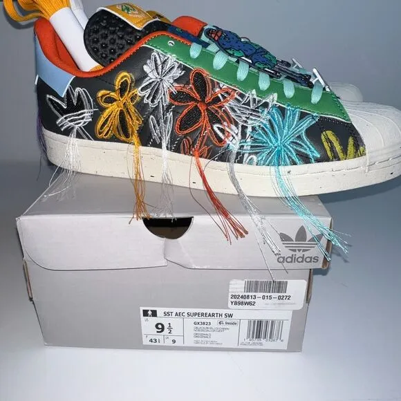 Size 9.5 Mens Superearth Adidas Original Sean Wotherspoon Superstar Style GX3823