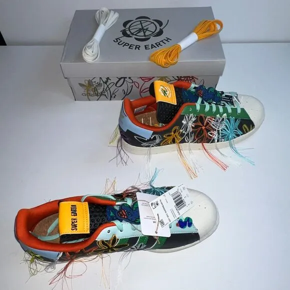Size 9.5 Mens Superearth Adidas Original Sean Wotherspoon Superstar Style GX3823