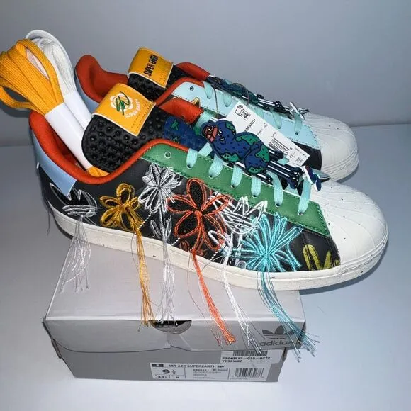 Size 9.5 Mens Superearth Adidas Original Sean Wotherspoon Superstar Style GX3823