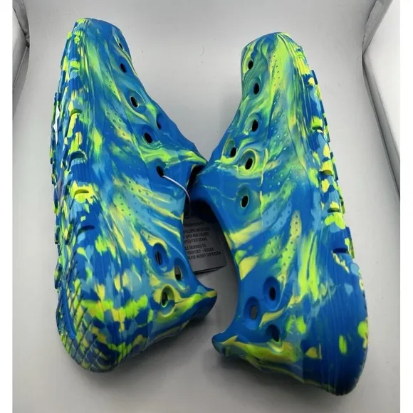 SKECHERS ARCH FIT GO - WHIRLWIND Blue Green FOAM Sandals Splash Splatter Size 6