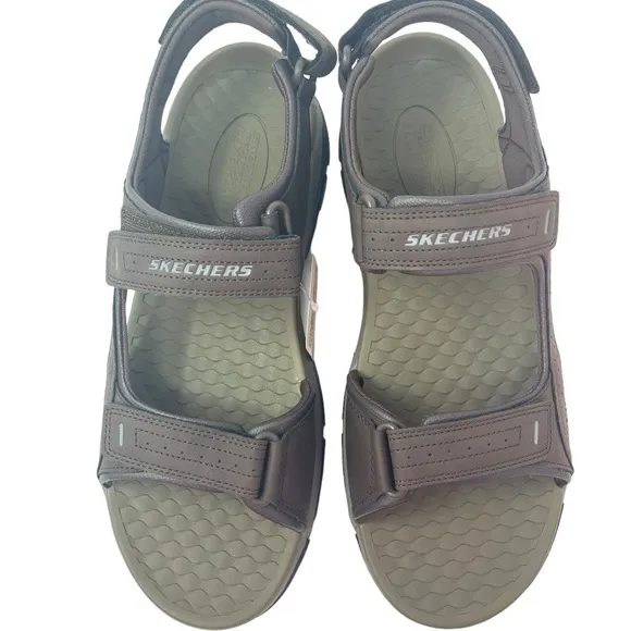 Skechers Men’s Size 13 Relaxed Fit Tresman Garo Brown Sandals New