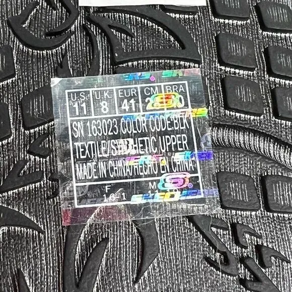 Skechers NWOT black reggae slim sunnyside memory foam walking sandals size 11
