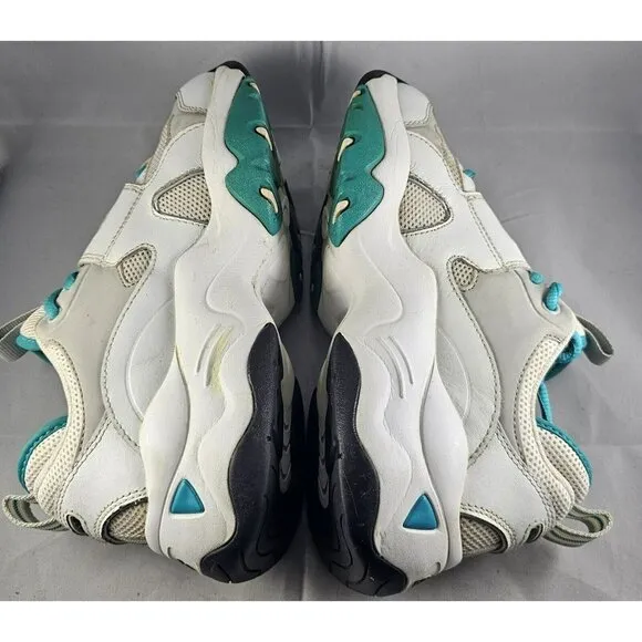 Skechers Women's D Lites 3 White/Lite Grey/Turquoise/Black Sneakers Size 6