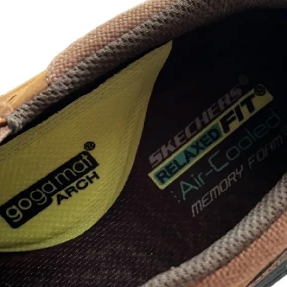 Sketchers Relaxed Fit Air Cooled Memory Foam Work Goga Mat Arch Comfort Loafers