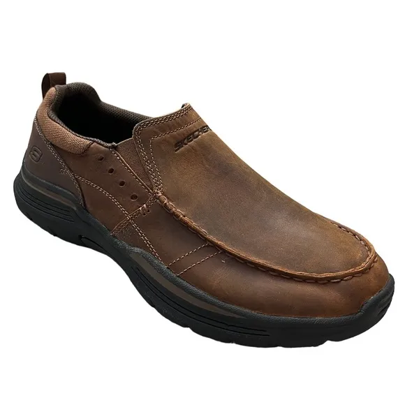 Sketchers Relaxed Fit Air Cooled Memory Foam Work Goga Mat Arch Comfort Loafers
