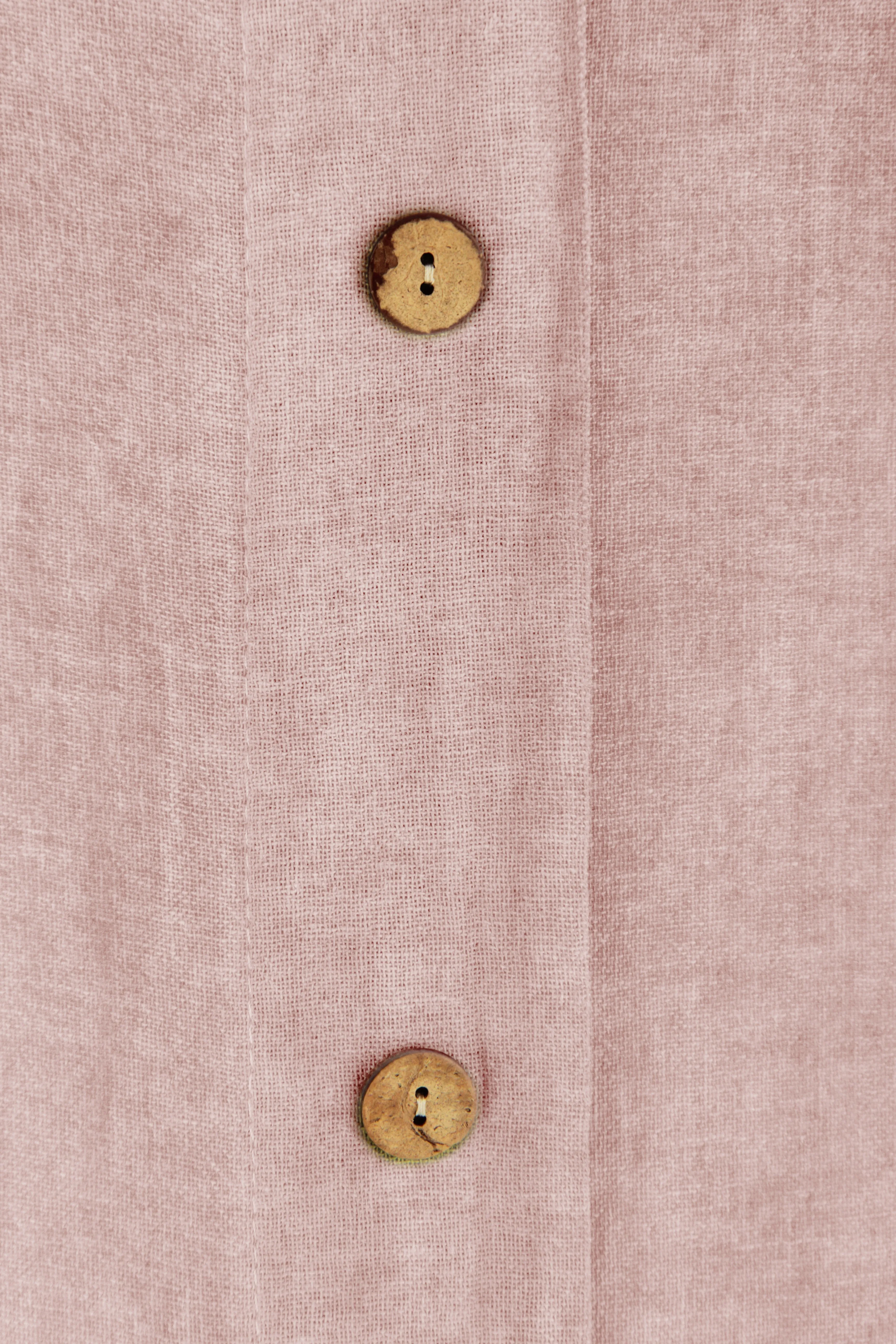 Sleeveless Button Back Linen Dress
