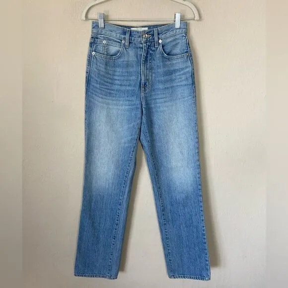 Slvrlake London Salt Flats Jeans Ultra High Rise Cropped Straight Leg Size 24