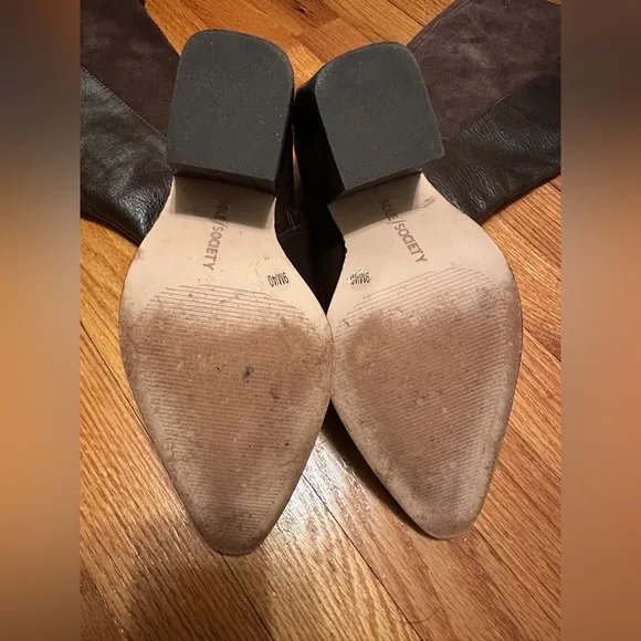 Sole Society pointy end boots size 9