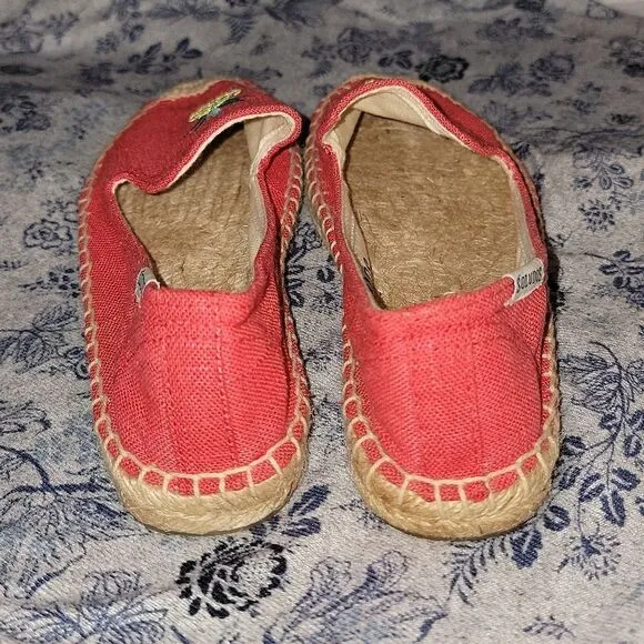 Soludos Smoking Pineapple Slip On Espadrille Shoes Size 6
