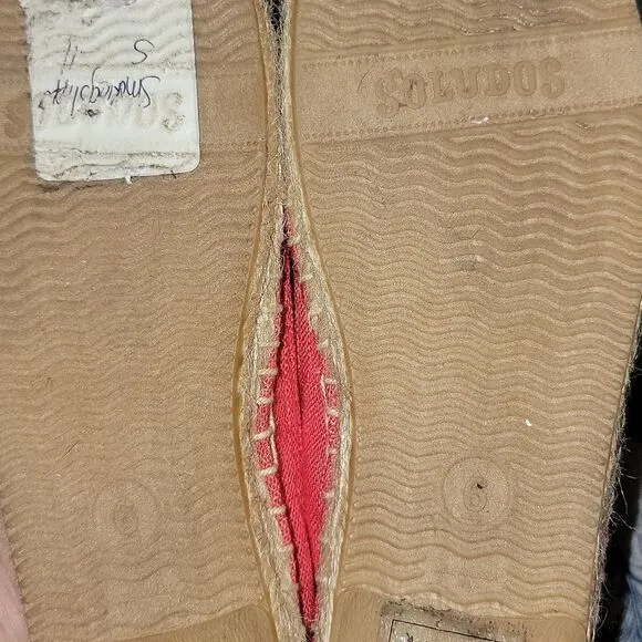 Soludos Smoking Pineapple Slip On Espadrille Shoes Size 6