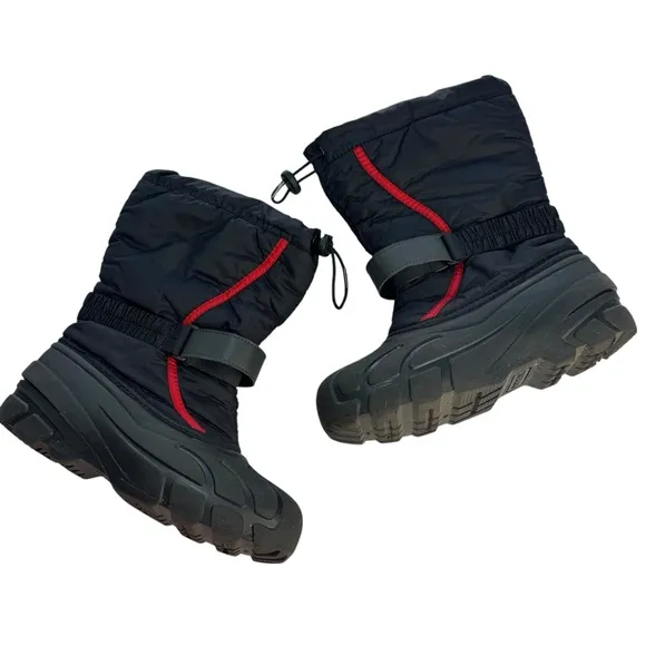 SOREL Big Kids Size 5 Warm Winter Snow Boots Flurry Youth Boot Waterproof Red