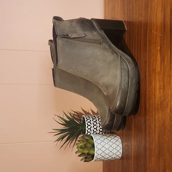 Sorel Blake Waterproof Ankle‎ Boots Platform Gray