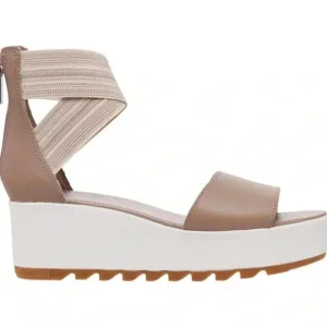 Sorel Cameron Flatform Ankle-Strap Sandals - Leather size 7.5