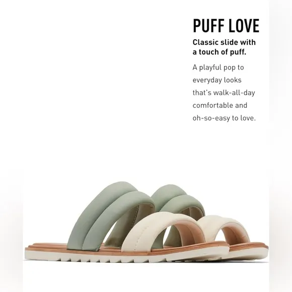 Sorel Ella™ II Puff Slide, Safari Chalk 9