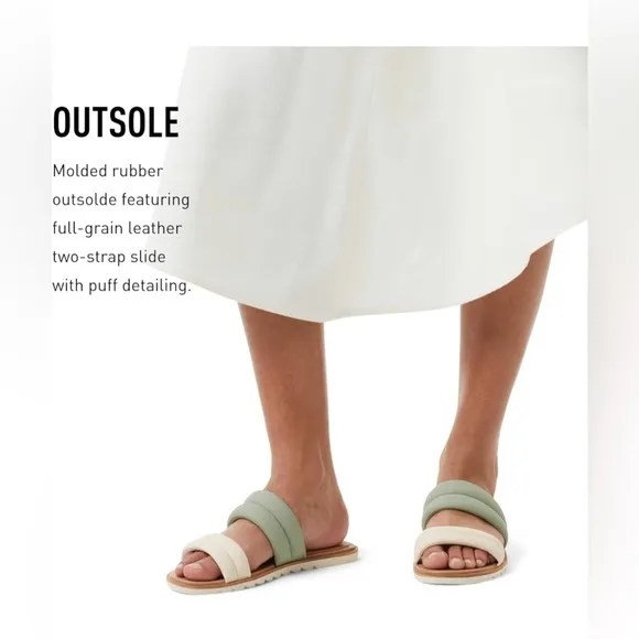 Sorel Ella™ II Puff Slide, Safari Chalk 9