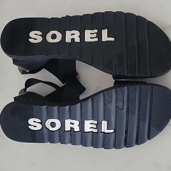 Sorel Ella II Sandals Black Size 7