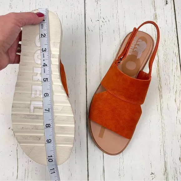 Sorel Ella‎ ll Slingback Suede Leather Sandals