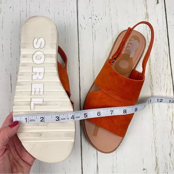 Sorel Ella‎ ll Slingback Suede Leather Sandals