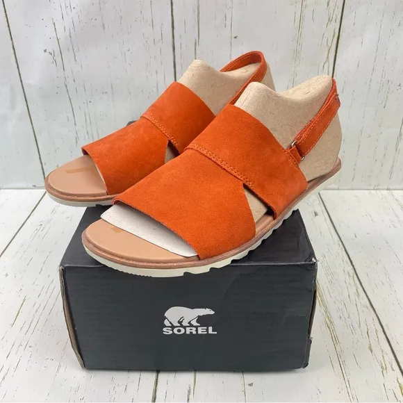 Sorel Ella‎ ll Slingback Suede Leather Sandals
