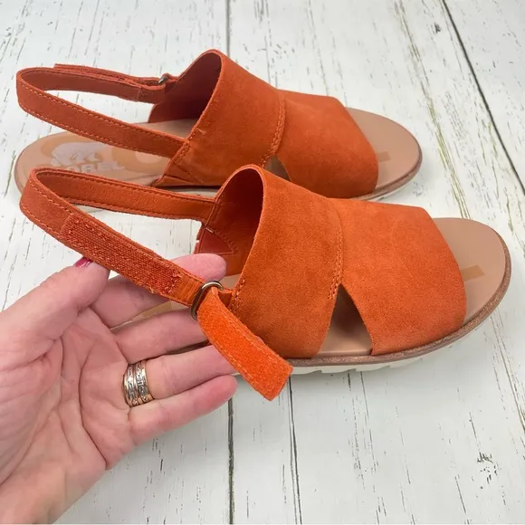 Sorel Ella‎ ll Slingback Suede Leather Sandals