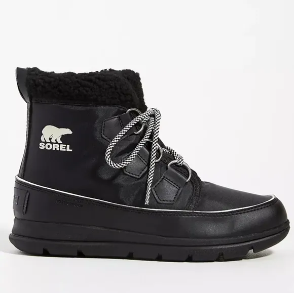 Sorel Explorer Carnival black weather boots