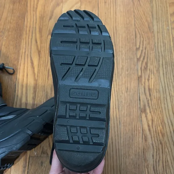 Sorel Flurry Youth Winter Snow Boots Black Unisex size 7