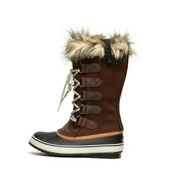 SOREL Joan of Arctic Boots Lined Waterproof Brown Women’s Size 6